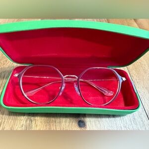 RayBan Stylish Clear Frame Glasses with Case kids
